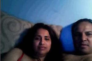 Indian non-professional milf with her hubby flashing her boobs