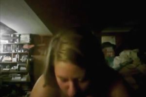 Amateur pleased blondie eating jock on POV homemade movie