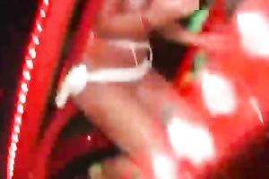 Many delightful chicks go crazy at the steamy club party