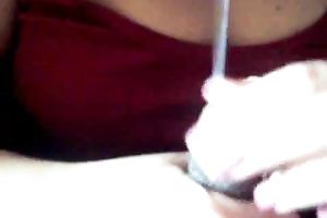 Cute big beautiful woman girlfriend strokes my 11 inch lengthy BBC taking biggest facial