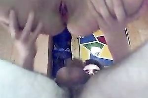 Stout in back blond girlfriend blows me and rides me on top