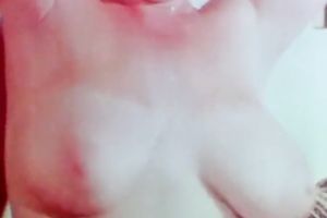 She is working her love tunnel hard in front of the camera