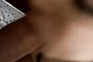 Curvaceous woman with large soaked jugs engulfing hard cock balls unfathomable