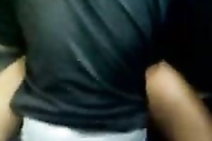 Kinda missionary fuck taped on potato camera by some non-professional pair