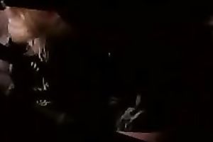 Blond head messy hussy gives fancy blow job to four eyed fellow in car