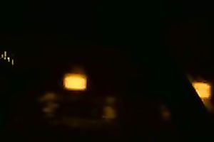 Blond head messy hussy gives fancy blow job to four eyed fellow in car