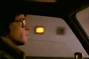 Blond head messy hussy gives fancy blow job to four eyed fellow in car