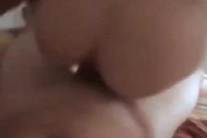 Cue slender light haired sweetheart was riding my buddy in advance of hawt missionary fuck