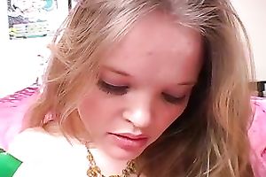 Kinky juvenile whore is bored and gives a decision to show her large melons