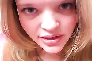 Kinky juvenile whore is bored and gives a decision to show her large melons