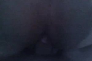 Doing it anal in the black on POV homemade sex video