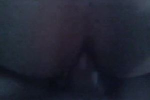 Doing it anal in the black on POV homemade sex video