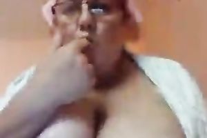 Perverted chubby unattractive as shit fatso flashed her disgusting mature love tunnel