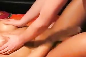 My oiled ex-wife screwed with her fresh hubby in mish pose