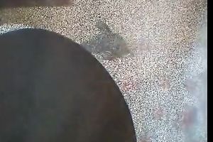 Whorish bootyful and pale non-professional babe disrobes in front of the livecam