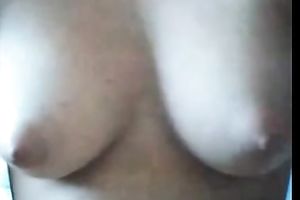 Whorish bootyful and pale non-professional babe disrobes in front of the livecam