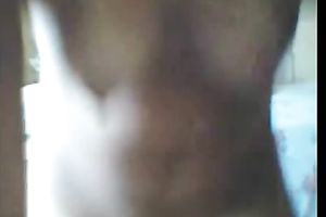 Whorish bootyful and pale non-professional babe disrobes in front of the livecam