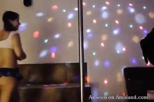 Stunning youthful brunette hair with large zeppelins and her sexy bestfriend