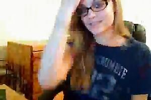 Blond haired nerdy cam nympho nude her natural scones