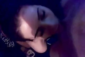 Gorgeous dark brown coed drives me insane with a terrific irrumation