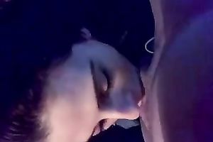 Gorgeous dark brown coed drives me insane with a terrific irrumation