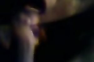 Adorable and slutty legal age teenager bitch blowing my 10-Pounder in the black