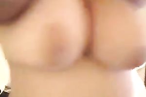 BBW goth web camera wench shakes her biggest ass and giant mounds