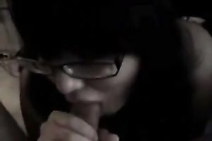 She deepthroats my soaked rod like a seasoned pro