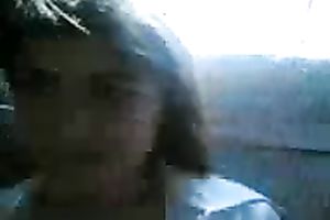 I paid this hot youthful brunette hair to flash her milk sacks for me