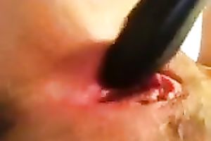 Amazing and glamorous nympho with tasty milk shakes masturbates for me