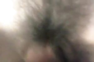 I fuck my concupiscent pale wifey's hirsute cookie missionary style properly