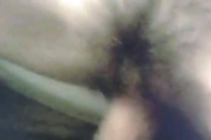 I fuck my concupiscent pale wifey's hirsute cookie missionary style properly