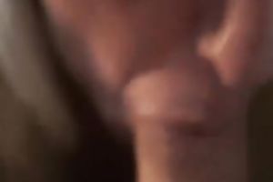 Blonde milf sucks my boner and doesn't desire to stop