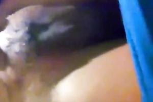 Selfie of my curvy girlfriend rubbing her fur pie until it acquires moist