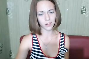 Sexalicious teen skank showing large natural boobies in dilettante episode