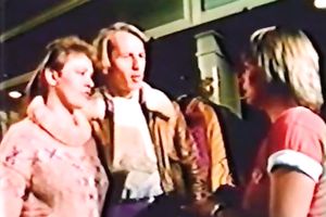 Freaky classic show with impure strumpets overspread in mud