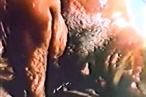 Freaky classic show with impure strumpets overspread in mud