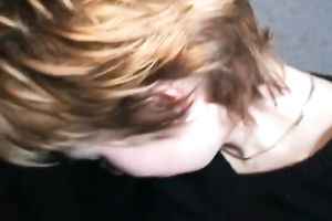 Short auburn haired babe of my neighbour is fantastic wang teaser