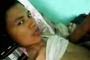 Riding hard wang of a young Indian stud in a cowgirl position