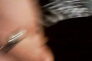 My excited cheating wife just can't live without playing with her pink fur pie