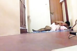 Amateur Indian pair enjoys sex intercourse right on the floor
