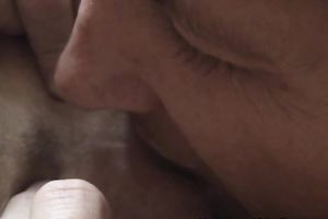 Horny dude is busy with eating adorable slit of cute Alicia