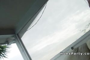 Group paty copulates after disrobe pong