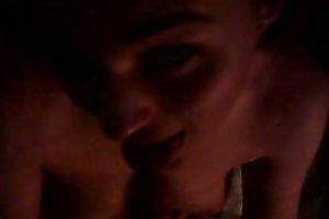 Tipsy nineteen yo Romanian student slut gives me slobbery oral-sex