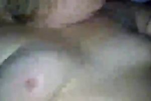 I took on vidoe my slutty wife touching her large milk shakes