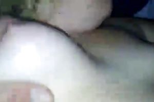 I took on vidoe my slutty wife touching her large milk shakes