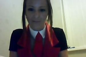 Two filthy and juvenile white whores on livecam flashing