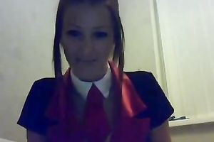 Two filthy and juvenile white whores on livecam flashing