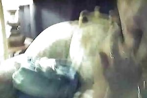 Amateur livecam teen with marvelous face masturbates in living room