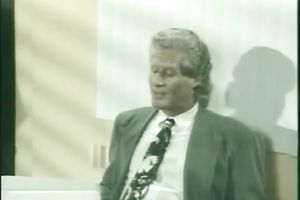 Charming retro golden-haired babe acquires polished by hairy chap